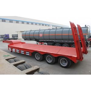 China TITAN VEHICLE 3 axles low bed air suspension truck trailer for sale  supplier