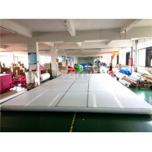 Indoor Training Air Track Gymnastics Mat , Grey Squre Prix Air Track