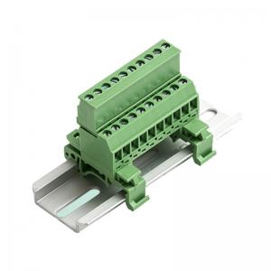 China 5.08mm / 0.2 Pitch Pluggable Screw Terminal Blocks Din Rail Mounting supplier