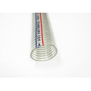 Flexible PVC Steel Wire Hose , Reinforced Spiral High Pressure Suction Hose