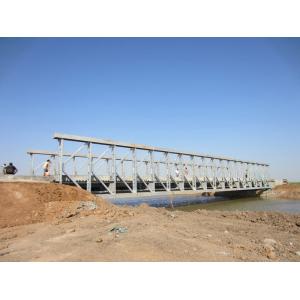 China Commercial assembly steel temporary pedestrian bridge High Stiffness wholesale