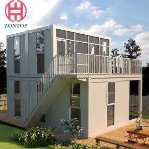 China Zontop  Modern Living Portable Prefab Houses  Modular Office  Complete Large Modular Prefab Glass House supplier