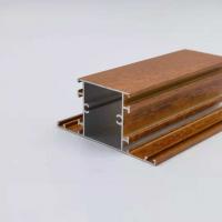 China Libya Algeria Wood Finish Aluminium Profiles Powder Coated Aluminum Extrusions on sale