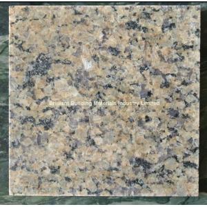 India Gold Diamond Granite Tiles, Natural Yellow Brown Granite Tiles