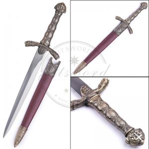 China King Richard Historical Dagger Medieval England Theme Mirror Finished Blade supplier