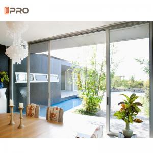 China Modern Powder Coated Aluminium Frame Patio Doors Double Glass Sliding supplier