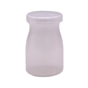 China Customized Logo 100ml PP Round Pudding Bottle Perfect for Milk and High Temperature supplier