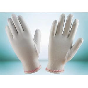 China Light Weight 75D Lint Free Gloves Interlock Finger Style 100% Nylon Material supplier