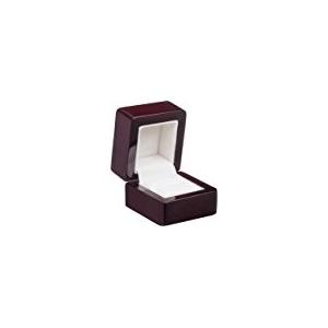 High End Rigid Simple Jewelry Box , Custom Luxury Handmade Ring Jewelry Box