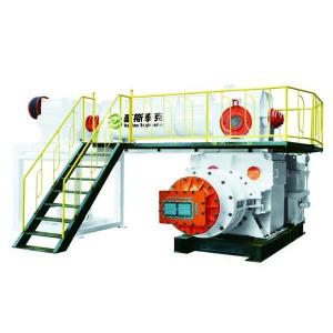 Brick Production Line Double Stage Vacuum Extruder For Efficient Mud Column Extrusion