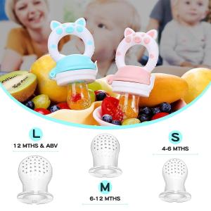 Infant Harmless Silicone Food Teether Pacifier Multicolor Durable