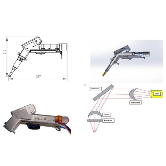 Handheld Three-in-One Laser Welder , 3 In 1 Handheld Laser Welding Cleaning Cutting Machine