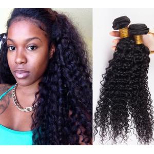 China Long Lasting 100% Brazilian Curly Human Hair , No Tangle Unprocessed Human Hair Extensions supplier