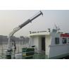 China Hydraulic Marine Davit Crane 0.98T 5M Telescopic Boom Overload Protection wholesale