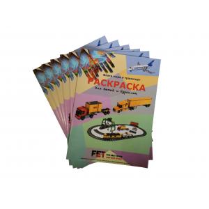 Glossy cover A4 size magazine printing, painting book printing, A3 size landscape book printing house