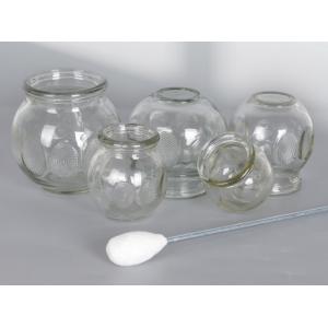5 Pieces Cupping Cups Set , Glass Cupping Kit High Temperature Resistant