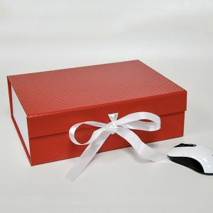 China Custom Design Portable Folding Box Full Color Bow Magnet Clamshell supplier