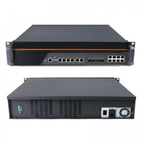 China 2U rackmount 14 LAN  4 10g SFP fiber optical ports Intel®C236 firewall PC appliance soft router supplier