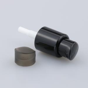 China 18/410 20/410 24mm Lotion Pump Black Ribbed 28mm Nail Hand Cream Pump Dispenser Cap Plastic supplier