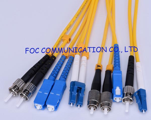 Cordón de remiendo de la fibra óptica de G.652D SM con ST LC del SC FC del cable de OFNP
