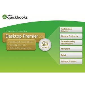 Genuine QuickBooks Desktop Premier 2018 with Industry Edition Small Business Accounting Software 1-Year Subscription