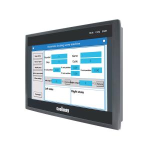 China Coolmay 10 pulgadas EX3U-8100H-44MT-2AD2DA-485P Temperatura Humedad Plc HMI Combo integrado todo en uno lógico programable controlador de 8 ejes supplier