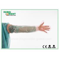 China Colorful Long Plastic Disposable Arm Sleeves Protective Gloves For Veterinary Use on sale