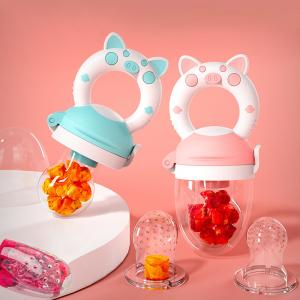 Food Grade Soft Customized Baby Feeding Silicone Pacifier  		Baby Fruit Food Feeder Pacifier