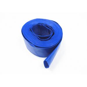Customized 100mm 4 Inch PVC Layflat Hose , Water Discharge Hose Aging Resistant