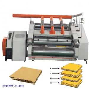 Food Grade 2 Ply Corrugated Cardboard Carton Box Production Line Single Facer Machine