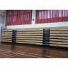 Motorized Retractable Gym Seating Wooden Bench For Multi - Functional Hall