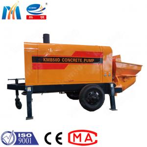 100m Delivery Height Electric Small Concrete Pump For Aggregate Density 2.5t/M3