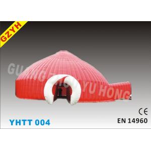 Tente gonflable rouge YHTT-004 de dôme de partie avec Warp-115N Weft-121.8N