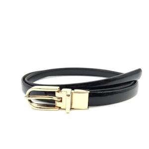 China 1.5cm Female Fashion Leather Skinny Dress Belt With Metal Clip Buckle supplier