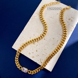 Personalized Stainless Steel CZ Gold Necklace Miami Cuban Link Chain Necklace