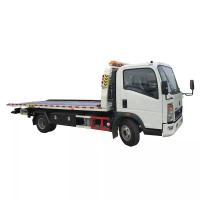 China Sinotruk HOWO Roll Back Tow Truck 95km/H , 4X2 Hydraulic Light Duty Flatbed Tow Truck on sale