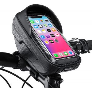 China Bike Phone Mount Bag Bike Front Frame Handlebar Bag Waterproof Bike Phone Holder Case Bicycle Accessories Pouch supplier