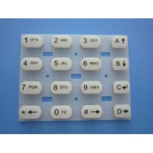 China Customized Non-toxic Custom Silicone Rubber Keypads For Cellular Phone Keypads supplier