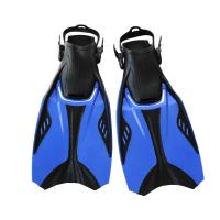 China Open Heel Spring Strap Long Scuba Diving Fins TPR PP Adjustable Swim Flippers Snorkel Fin on sale