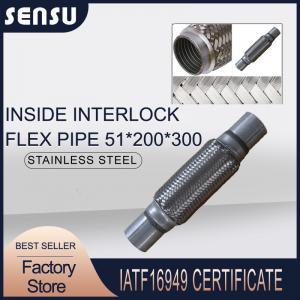 SS201 51*200*300mm Inside Interlock Exhaust Flexible Joint  Exhaust Pipe