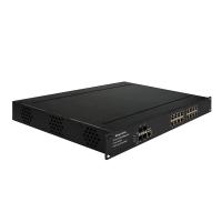 China 220VAC 16 Port Industrial Switch , Rack Mount Poe Powered Switch For Harden Environment on sale