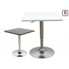 White / Gray MDF Top Restaurant Bar Tables Adjustable Height With Square / Round