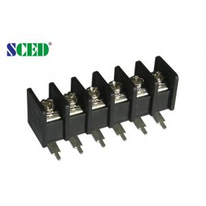 China 7.62mm 24 Poles Electrical Barrier Terminal Block for Server Site 300V 15A supplier