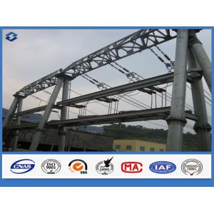 China Hot dip Galvanized Overhead Line Substation Structure Electric Steel Pole supplier