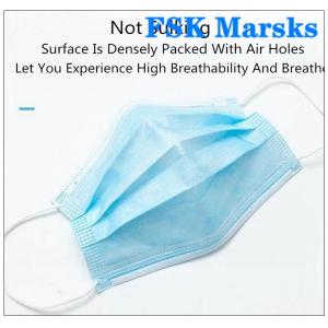 Sterilized 3 Ply Surgical Face Mask Hypoallergenic Dental Masks Daily Protection