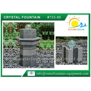 Glass Rolling Ball Small Garden Water Features , Different Shape Granite Ball Fountain