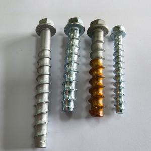 HEX flange head with cushion concrete thread self-cutting anchor drill cement cut bottom self-tapping expansion screw bolt