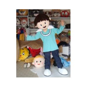 China adult plush customized cartoon girl mascot costumes for party wholesale