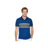 China Polyester Men's Polo Shirts Design Bicolor Contrast Bands Knit Cuffs wholesale