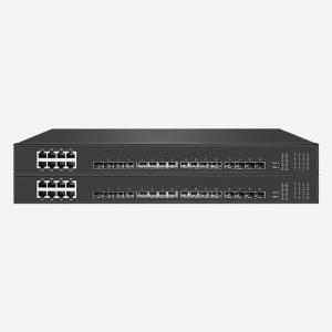 China Gigabit Unmanaged Ethernet Switch Rack Mounted Internal Power Supply With 8 RJ45 And 16 SFP supplier